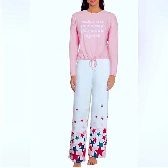 Wildfox NWT Women's Wake Up Prosecco Pajama Pants White Size M - Picture 1 of 7